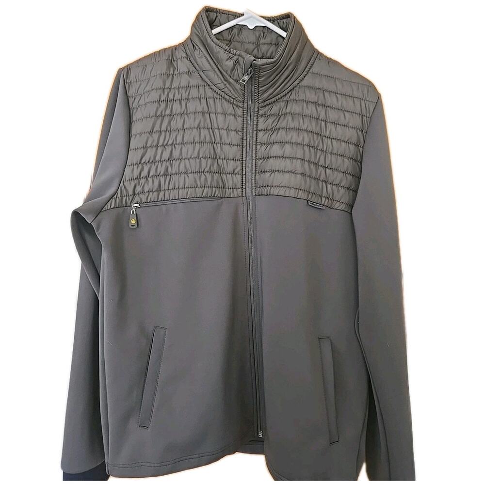 Leupold Full Zip Grey Size Large Zippers Pockets Jacket